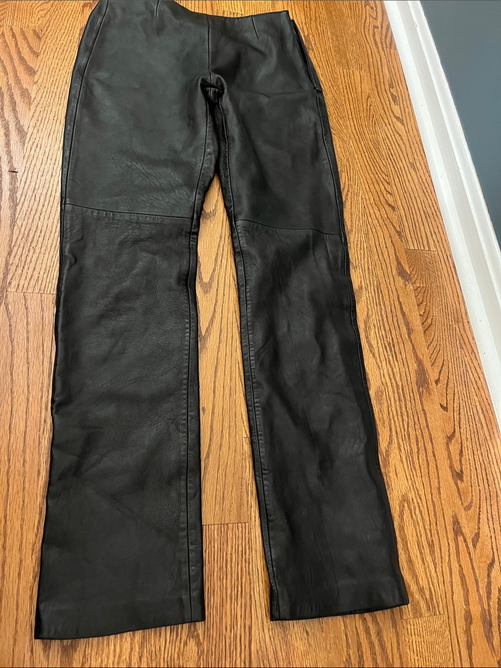 HUGO BUSCATI Genuine Leather Pants Chic Size 2